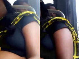 Chennai aunty's bouncing boobs caught on camera in bus