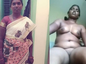 Watch a sexy south bhabhi go nude in a steamy MMC video